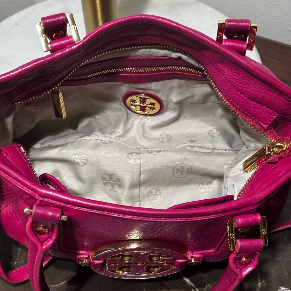 Tory Burch Fuchsia Satchel - Picture 4 of 10
